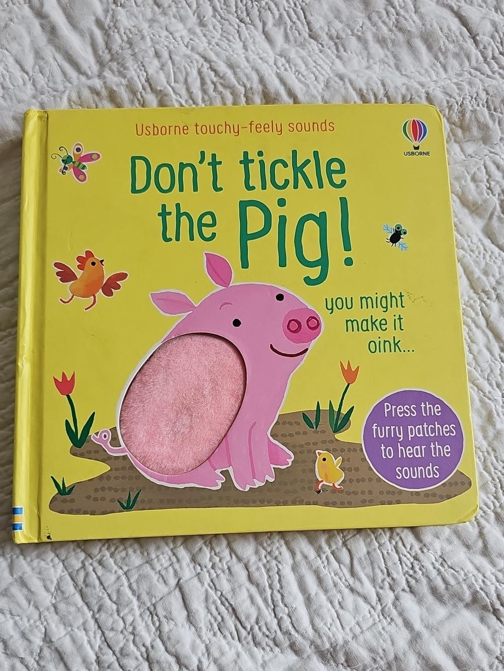 Born Don't Tickle the Pig! - Yellow Cover with Pink Pig - Picture 1 of 7